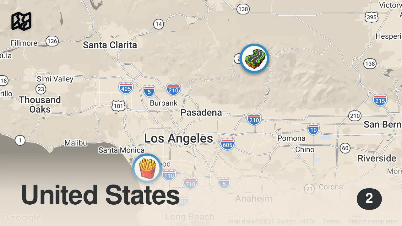 Map of 2 spots from Building a PLASTIC WRAP Survival TENT (BAD IDEA)