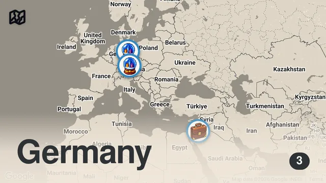 Map of 1618-1648: The Bloody History of the 30 Years War