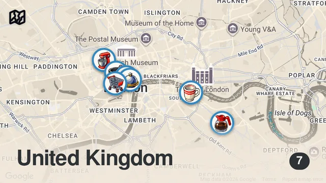 Map of American Tries Every British Fast Food Chain