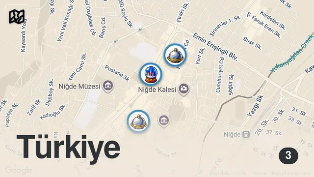 Map of BU 3 MEKAN ŞOK ETTİ! 