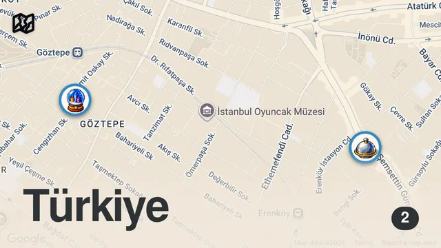 Map of Küşleme Damakta Eriyip Gitti! #shorts