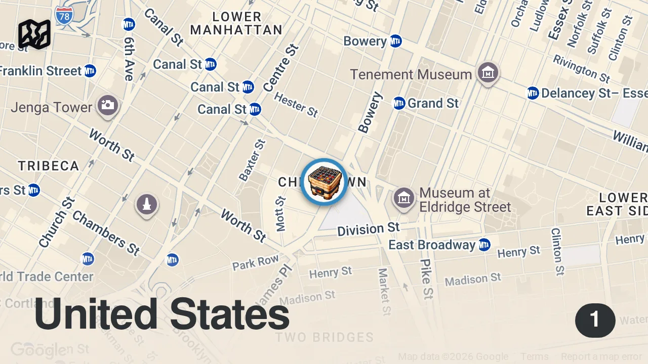 Map of 1 spot from How Chef Atsushi Kono Makes Chicken Skewers From Wings to Testicles — Smoke Point
