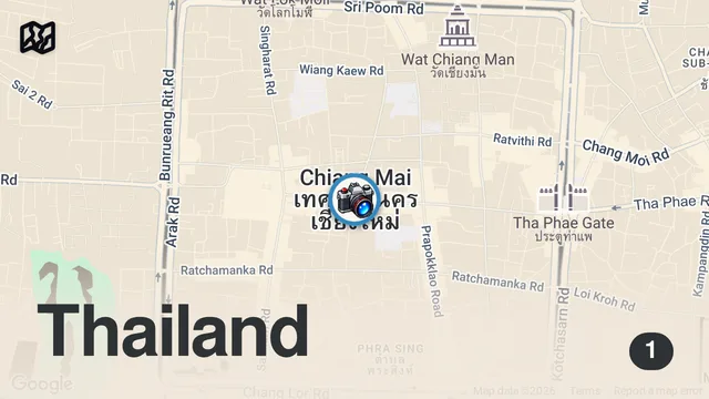 Map of Thai Street Food 🇹🇭 Chiang Mai NIGHT MARKET Food Adventure