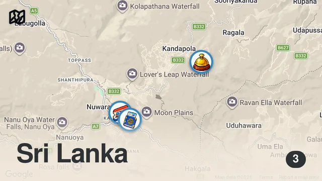 Map of Fun Or Fear? $600 Helicopter Tour In Nuwara Eliya, Sri Lanka 🇱🇰