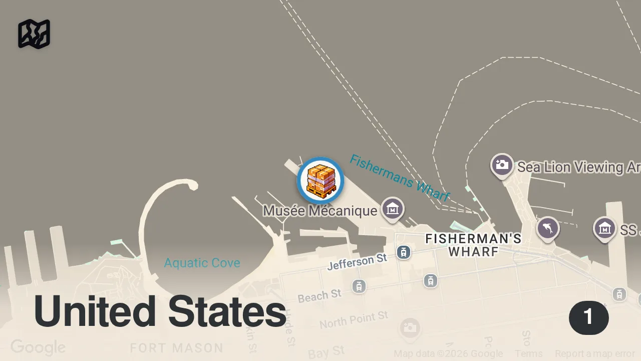 Map of 1 spot from How the Best Anchovies Make It to San Francisco Restaurants — Vendors