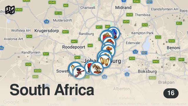 Map of JOHANNESBURG, SOUTH AFRICA (2026) | Top Things To Do For A 1 Day Visit in Johannesburg (+ Tips)