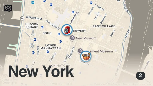 Map of Patties, Biryani, & Cinnamon Rolls: An NYC Food Tour — Chef's Day Off