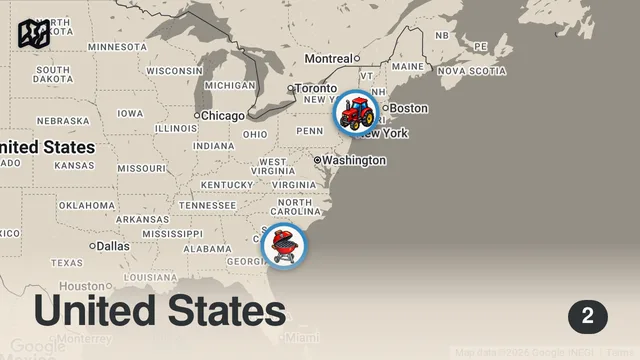 Map of What Makes a Better Glaze for Ribs: Fireball Whiskey or Dr Pepper? — Prime Time
