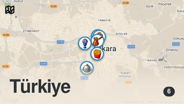 Map of 3 SAATTE 6000 TL SERİSİ ANKARA!!!
