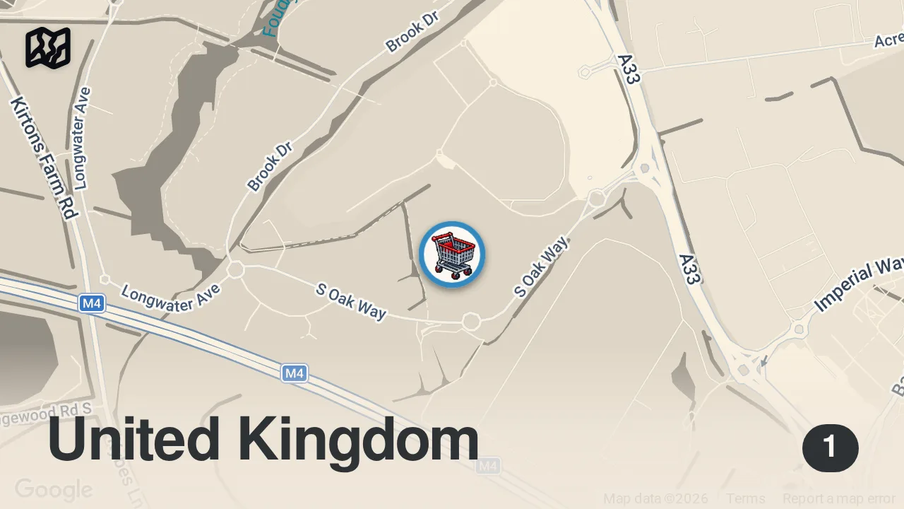 Map of 1 spot from Costco in ENGLAND is awesome 🏴