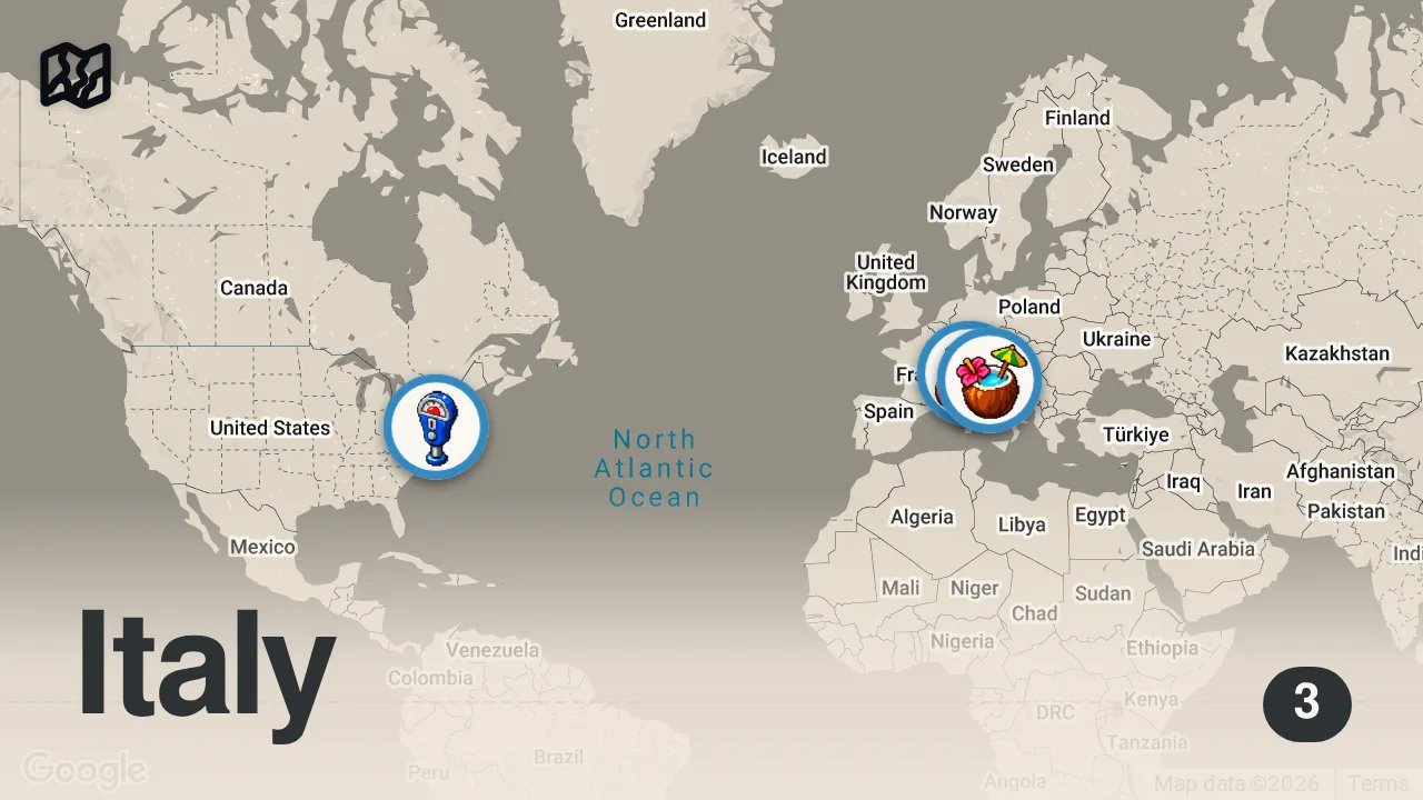 Map of 3 spots from 50 EUROYA VENEDİK'TE NE YEDİM? | VENEDİK TURU