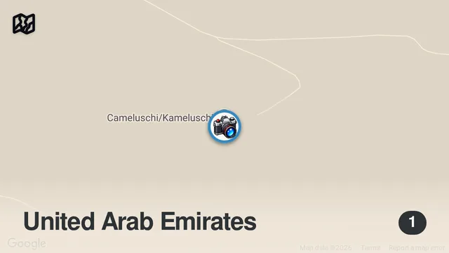 Map of Deutsche lebt seit 26 Jahren in der Wüste Dubais🐪
