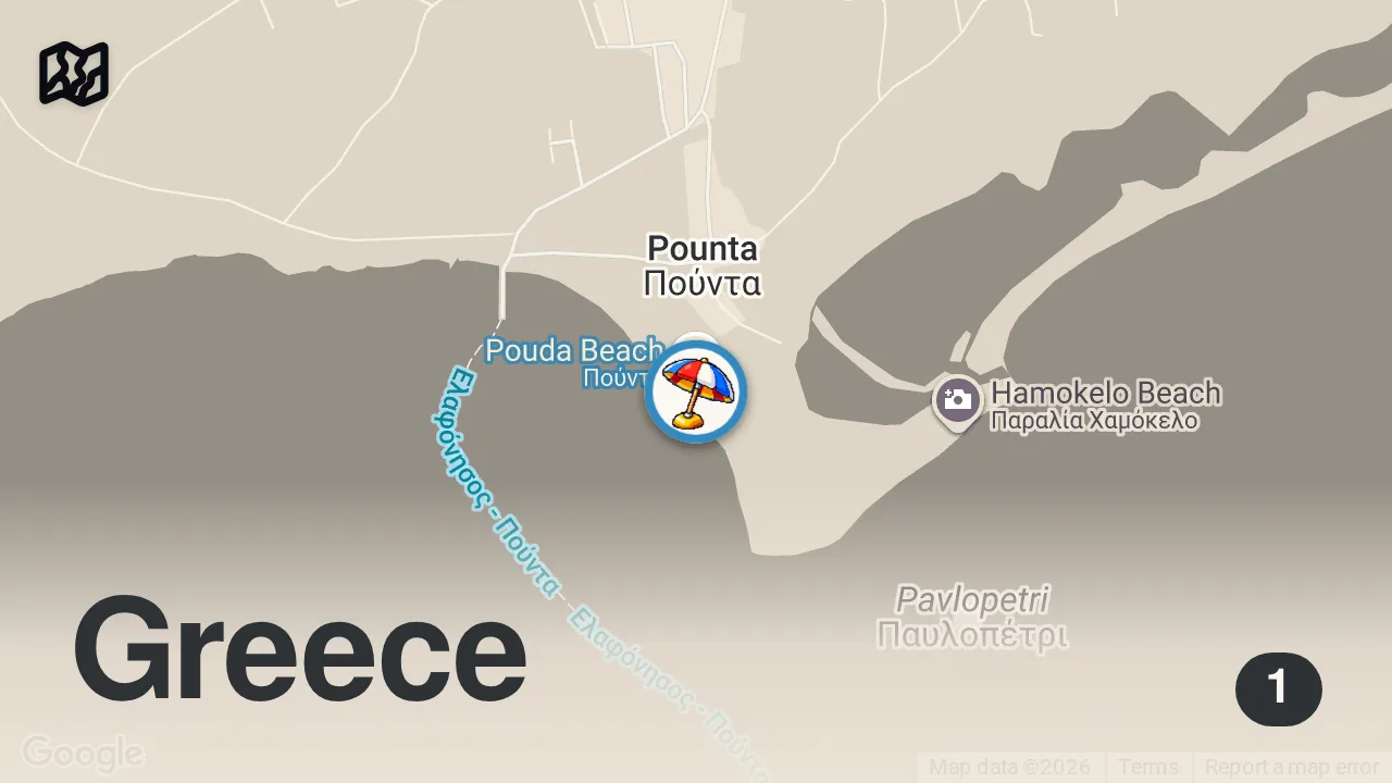 Map of 1 spot from Burası Karayipler Değil, Yunanistan! 🏝️ Full Video Linkte!