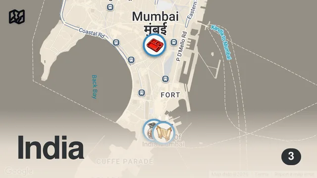Map of 30 Must Eat Street Foods in MUMBAI 🇮🇳 Best VEGETARIAN food + HALAL food in Mumbai, India