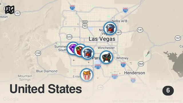 Map of I Tried Facebook Marketplace Food in Vegas