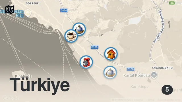 Map of 200 GRAM ANCAK DOYURUR! | MALTEPE REHBERİ