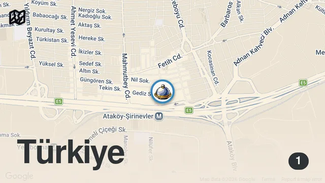 Map of Orta Asya lezzetleri reklam Samsa land