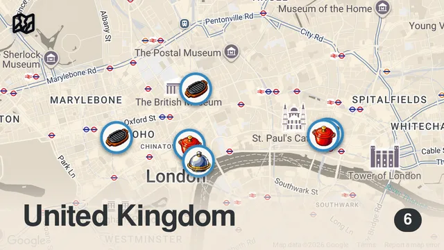 Map of Finding the Best Steak in London