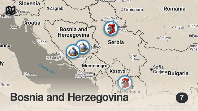 Map of 3 GÜNDE 3 ÜLKE GEZDİM