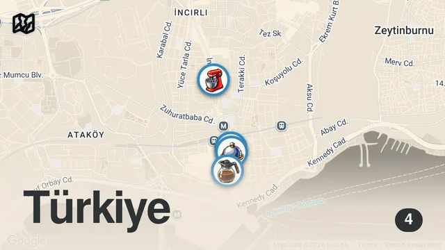 Map of BAKIRKÖY LEZZETLERİ: Tarihi Esnaf Lokantası, Çıtır Lahmacun ve Elmalı Kurabiye | Oğuz Yenihayat
