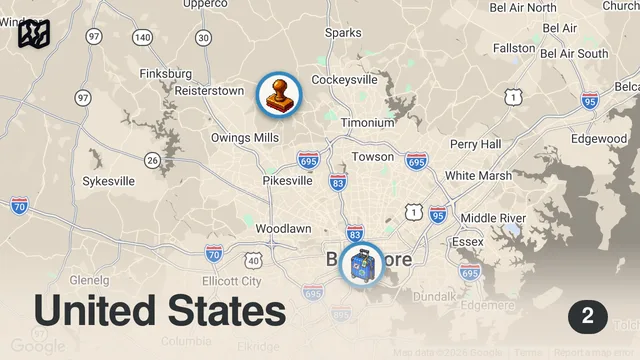 Map of I Flew to Baltimore to Try the Viral $130 King Crab Stuffed Egg Rolls