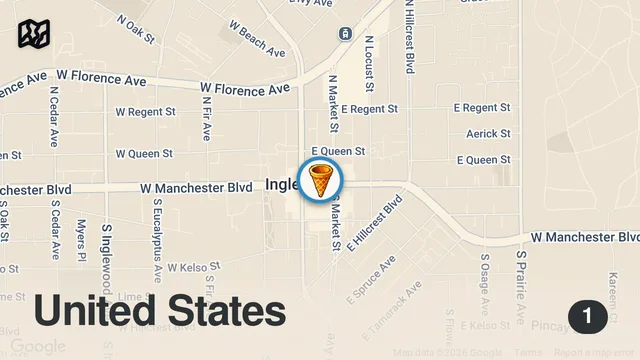 Map of Trying Jamz Creamery in Inglewood #foodie #desert #icecream #inglewood #foodvlog