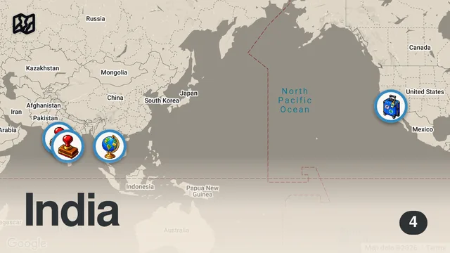 Map of I Tried The World's Spiciest Snacks