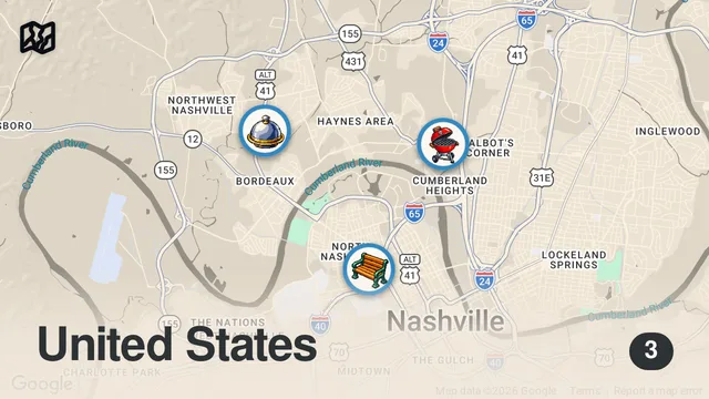 Map of Eating In The Most Dangerous Hoods For 24 Hours…(bad idea)