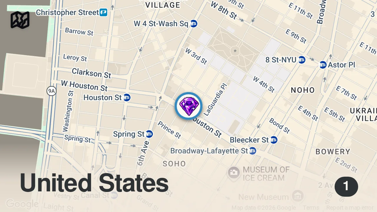 Map of 1 spot from halal Italian sandwich!?