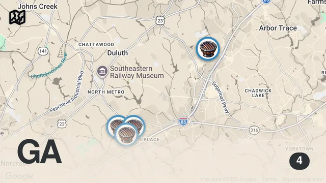 Map of Atlanta’s TOP 5 Korean Food Spots🔥 | The BEST Korean Eats in Atlanta!