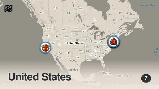 Map of I Tested the Cheapest Meal in the 5 Richest Cities