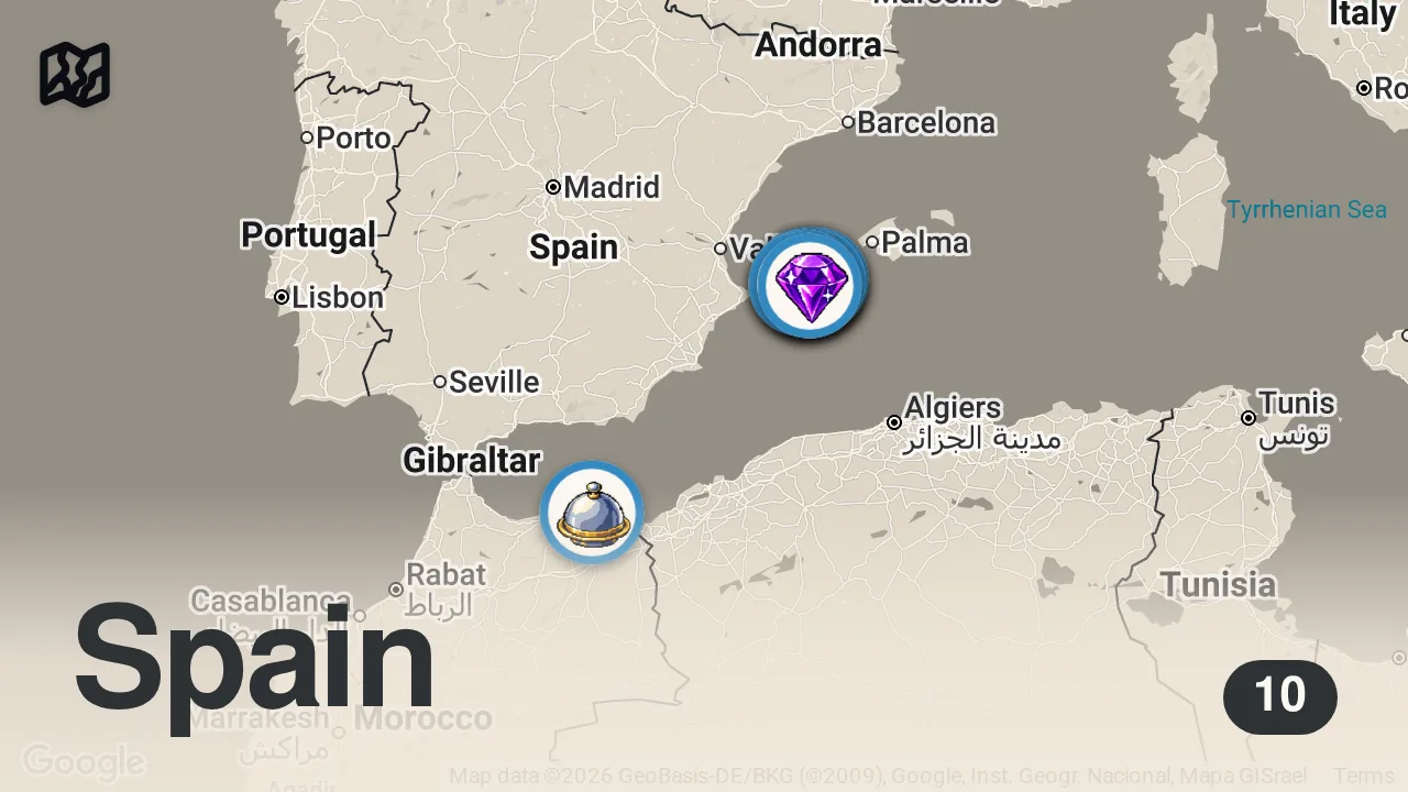 Map of 10 spots from IBIZA FOOD IS ACTUALLY AMAZING