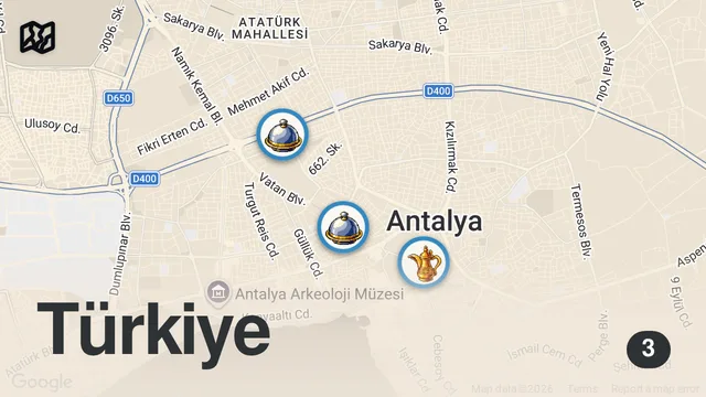 Map of EN UCUZ 3 MEKAN! 😊