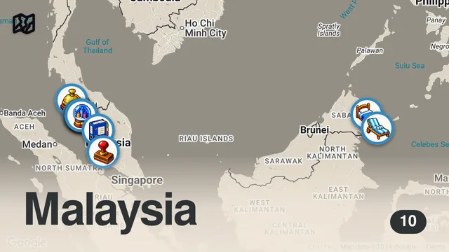 Map of MALAYSIA: 10 Dinge, die ich gerne vorher gewusst hätte! | Malaysia 2023 Erfahrung