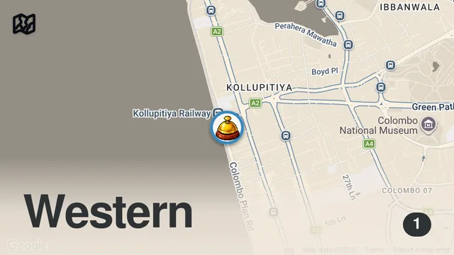 Map of The Fancy Side Of Sri Lanka Nobody Talks About - Colombo 🇱🇰