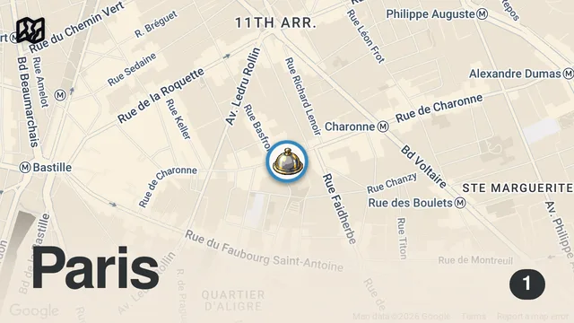 Map of EATING AT THE BEST RESTAURANT IN PARIS RIGHT NOW | FROM PARIS WITH LOVE PART TROIS