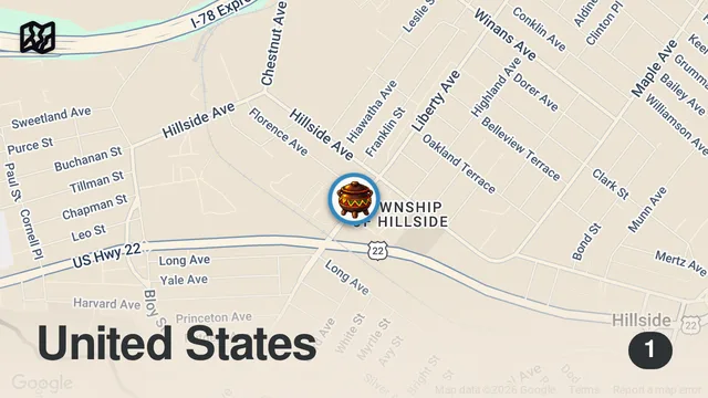 Map of Is This Really The Best Food Truck In NJ?!?! Afro Taco In Newark