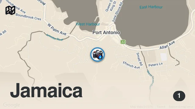 Map of UNDERWATER TROPICAL PARADISE | Jamaica's Blue Lagoon