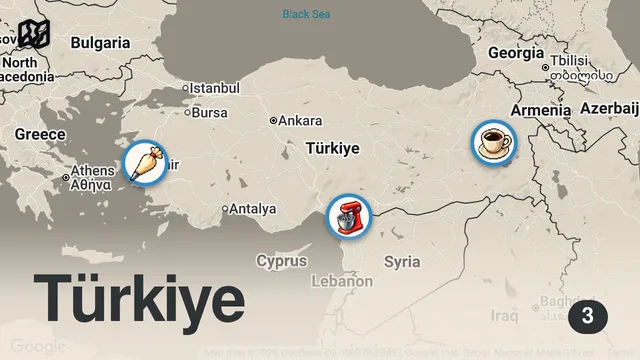 Map of 3 SAATTE 2500 TL SERİSİ!!!
