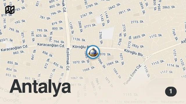 Map of SADECE PİYAZ YAPIYOR! #piyaz #antalya #shorts