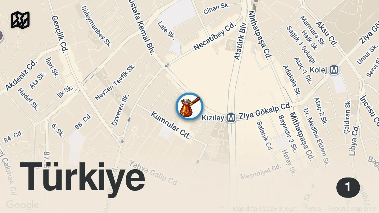 Map of 1 spot from Bİ TAM Bİ ÖĞRENCİ SERİSİ!!!