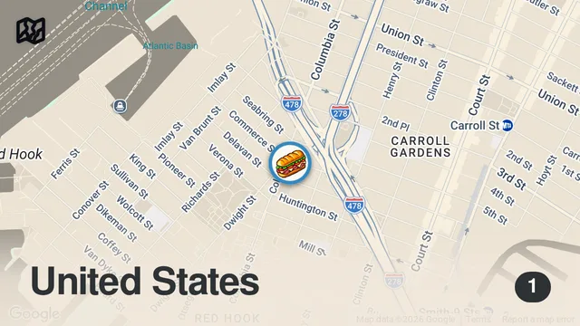 Map of Must try this legendary sandwich shop #sandwich #brooklyn #foodie