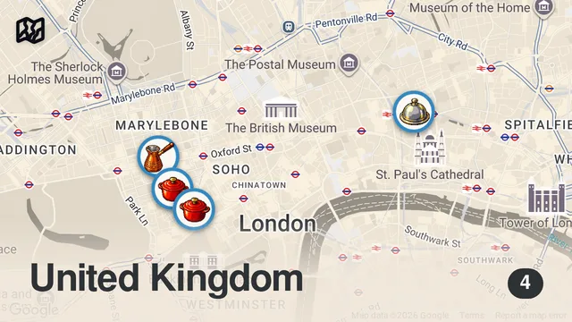 Map of I Asked Strangers in London's Richest Area Where to Eat