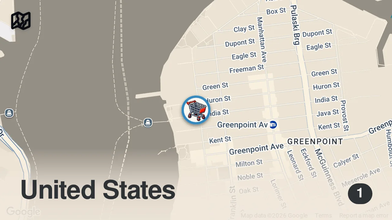 Map of 1 spot from $2.90 "cheaper than a subway swipe" burger #shorts #burger