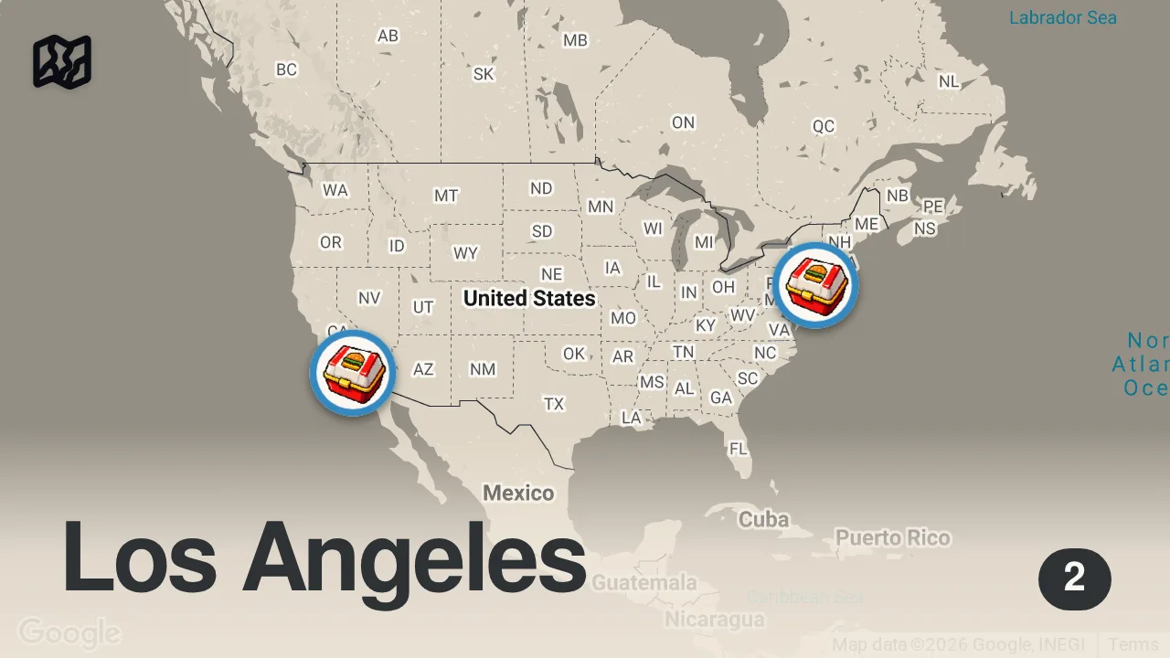 Map of 2 spots from Are Our Institutions Broken? with Senator Alex Padilla