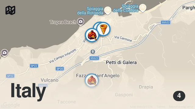 Map of ITALIAN FOOD in TROPEA - Pizza & Calabrian Grilled Meat