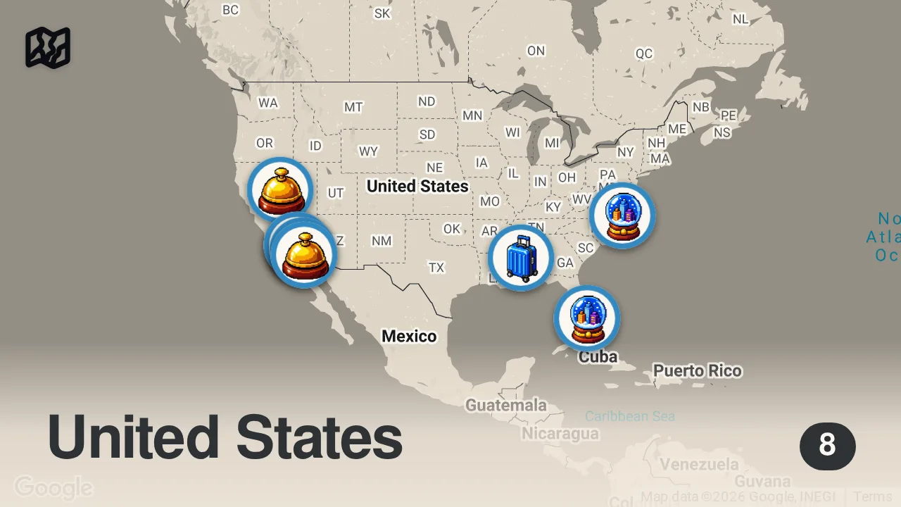Map of 8 spots from Becoming Elite Fighter Pilots | Top Guns: Next Generation MEGA Episode | National Geographic