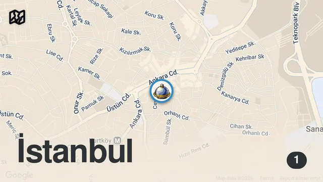 Map of AVRUPA YAKASI 5 KEBAPÇI #shorts #kebap #inspiration