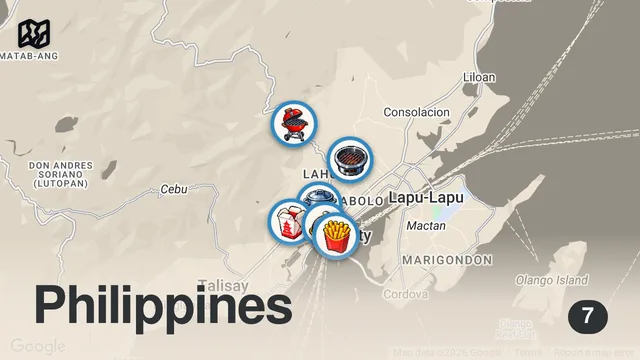 Map of ULTIMATE CEBU FOODTRIP | P299 UNLI LECHON | CHEAPEST RAMEN | SEAFOOD | UNLI TUSLOB BUWA | KAFOODTRIP