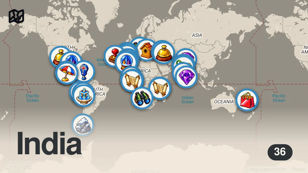 Map of 36 spots from 18 Best Travel Destinations in the World | Where to Travel This Year!